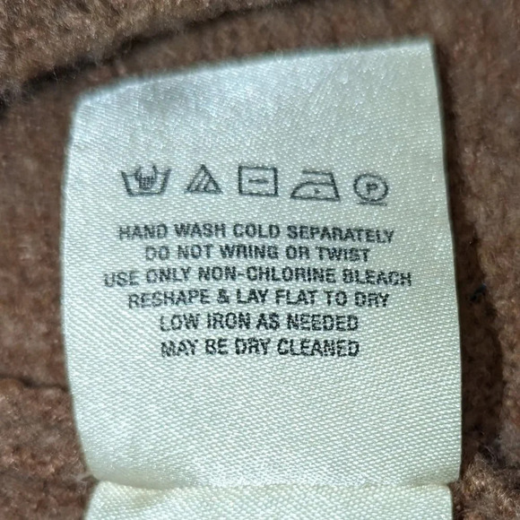 Anthropologie Akemi+Kin Aruna Fringe Cowl Neck Tan Sweater Size XS - Picture 9 of 9